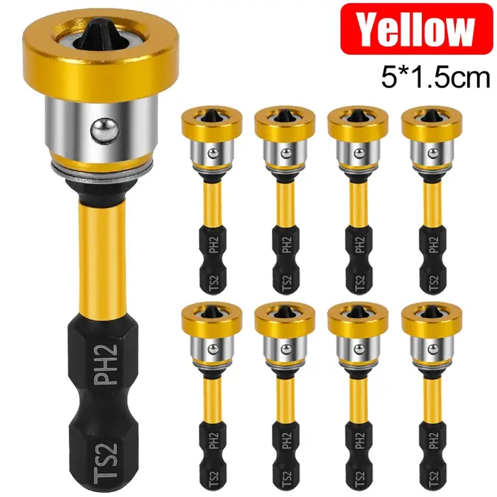 Embouts de vis pour plaques de plâtre, embout de tournevis à positionnement magnétique, tige hexagonale de 1/4 pouce, outils de pose de vis pour cloisons sèches