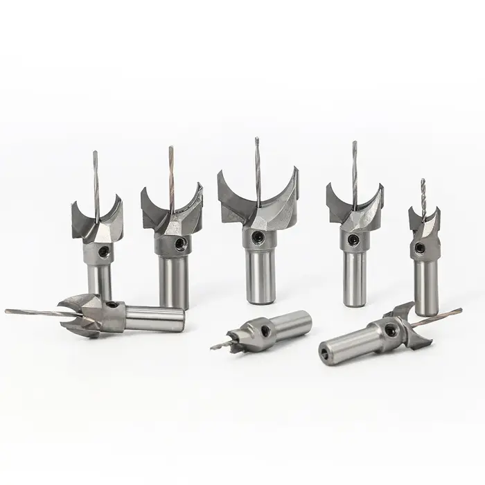 Fozhu coupe acier au tungstène Fozhu routeur Bit Fozhu petit trou rond perle coupe bois perle main c