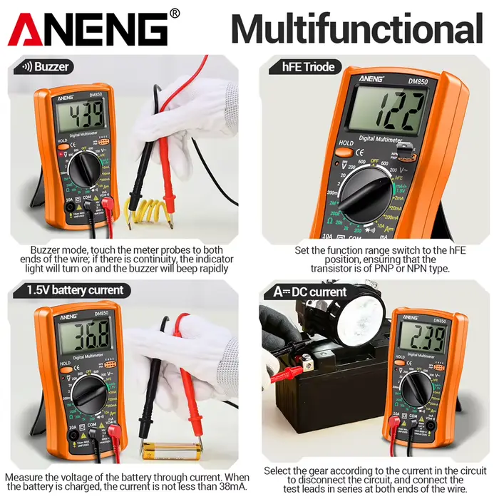Multimètre numérique intelligent ANENG DM850