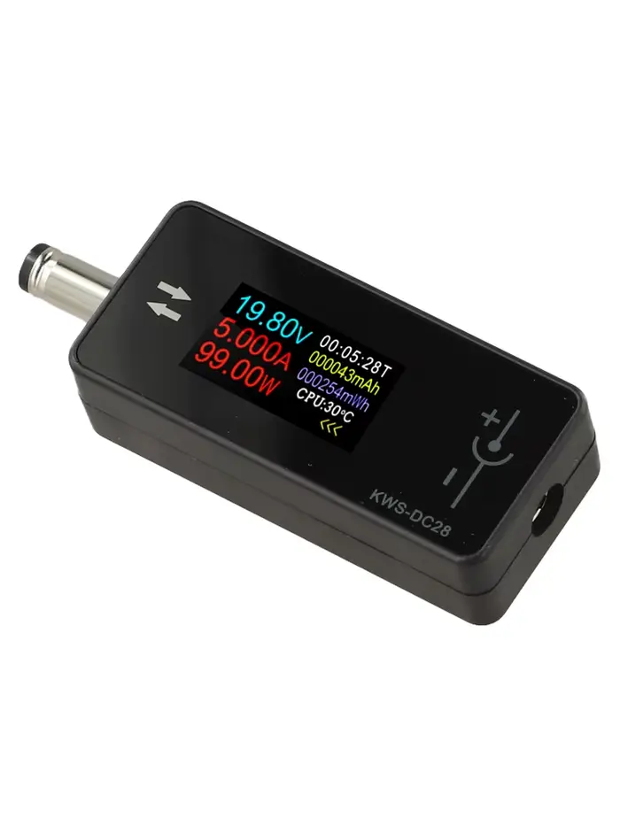 Compteur de courant continu pour le diagnostic de charge, détection bidirectionnelle du courant pour