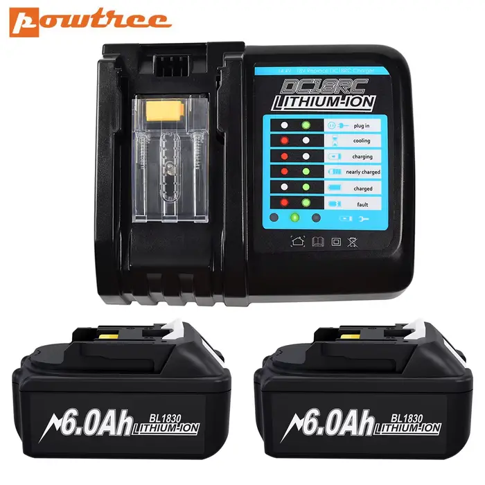 Dernière batterie et chargeur BL1830 18V 6000mAh