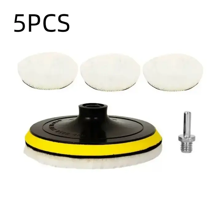 Disque de polissage en microfibre de 4 pouces avec patin