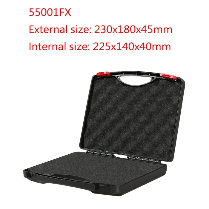 Valise à Outils Professionnelle en Plastique Portable avec Éponge