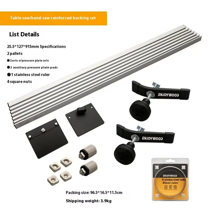 ENChain-Système de clôture de scie de table en alliage d'aluminium YWOOD