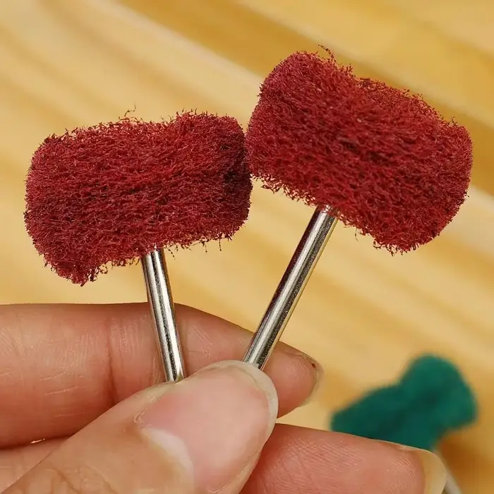 50/10 pièces Mini perceuse brosse Abrasive en Nylon polissage roue