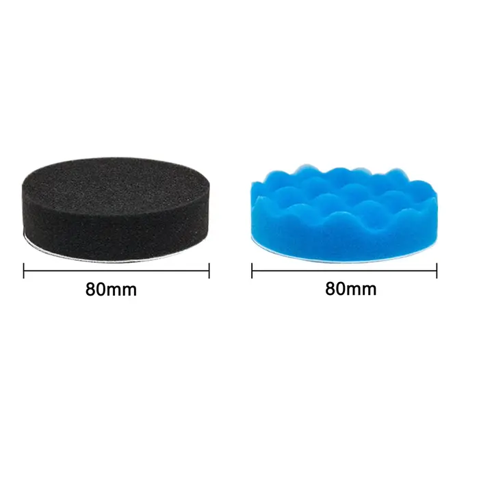 Tampon de polissage 3 pouces, 10 pièces, éponge de forage en mousse, tampons de polissage 80mm, tamp