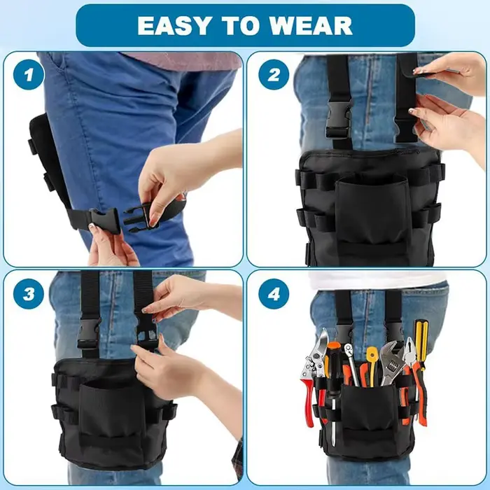 Sac à outils tactique pour ceinture avec étui à clip