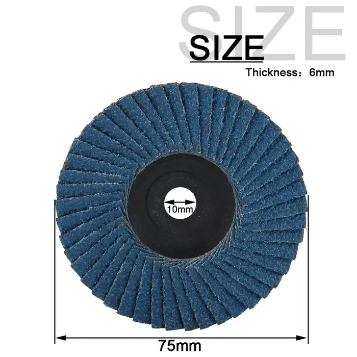 Disques à lamelles plats de 75 mm (1/3 pièces) – Mini-disques de ponçage de 3 pouces pour meuleuse d'angle