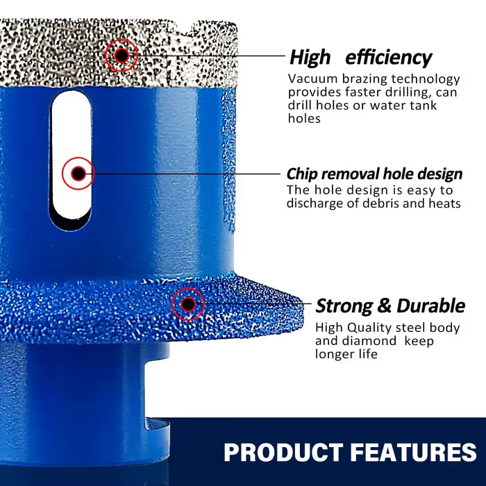 LOZLIN Foret diamanté à sec 5/8-11 pour carrelage céramique