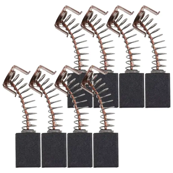 Balais de carbone 5x8x12mm pour pièces d'outils rotatifs Black Decker G720, 8 pièces