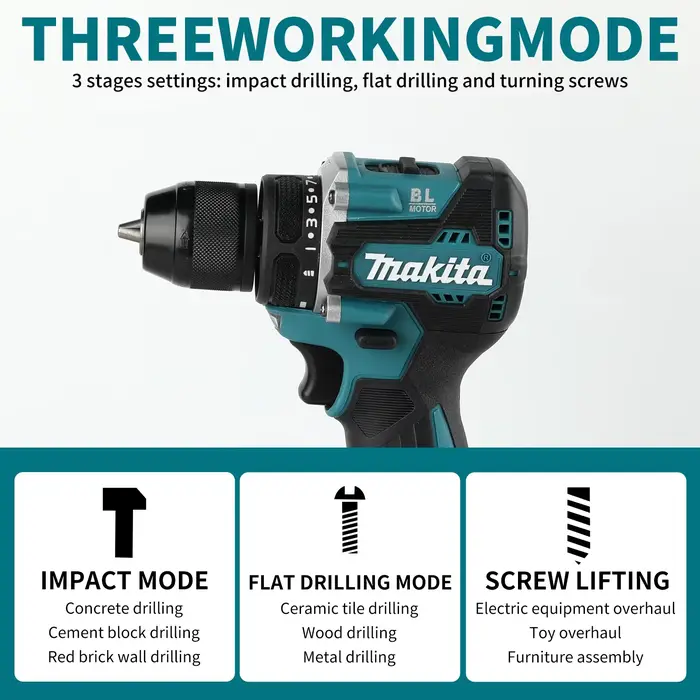 Perceuse à percussion Makita DDF487 pour usage domestique