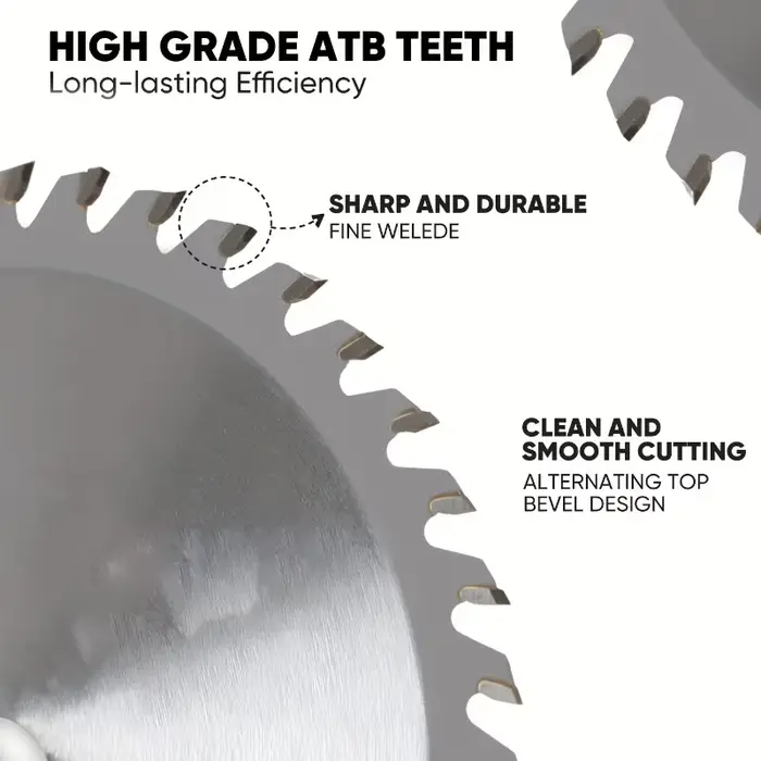 Lame de scie circulaire bidirectionnelle à pointe carbure à 40 dents