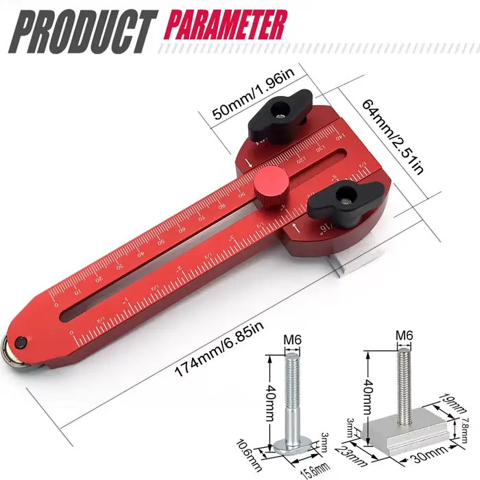 Guide de gabarit de scie de Table à déchirure fine étendue pour répéter les coupes de bande étroites fonctionne