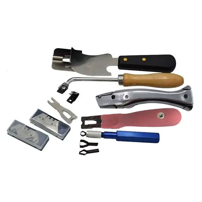Kit d'Outils de Soudage Thermique pour Sols en Vinyle, Coupe Quart de Lune, Couteau Découpé, Groover