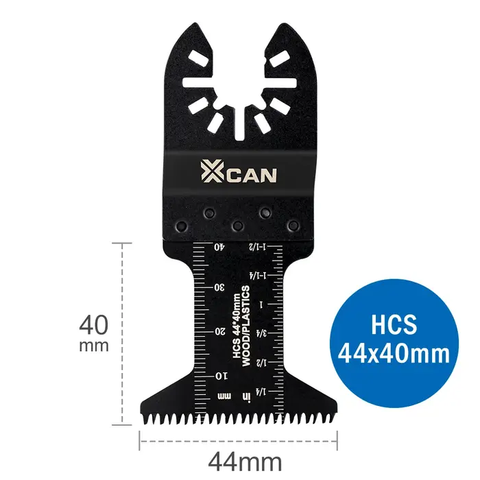 XCAN 1/5/10 lames de scie oscillante de 44 mm en acier à haute teneur en carbone