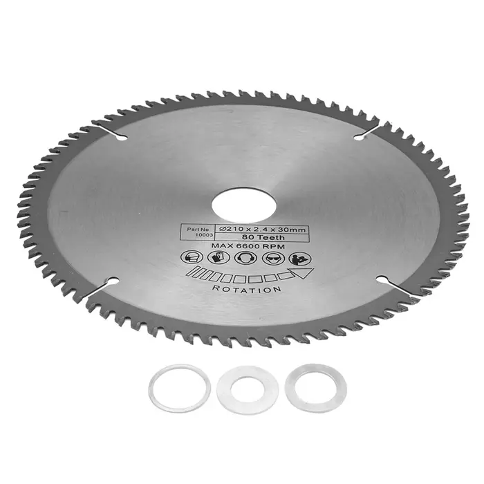 Lame de scie circulaire avec 3 joints toriques, lame de coupe du bois, diamètre d'alésage de 30mm, 2