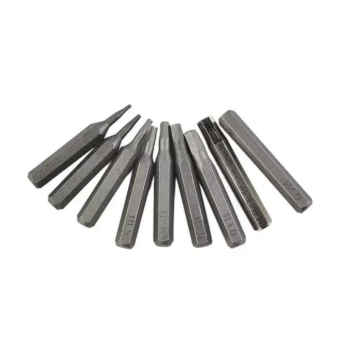 1 pièce Embout de tournevis hexagonal 4mm, embouts de tournevis électrique H0.7 H0.9 H1.3 H1.5 H2 H2