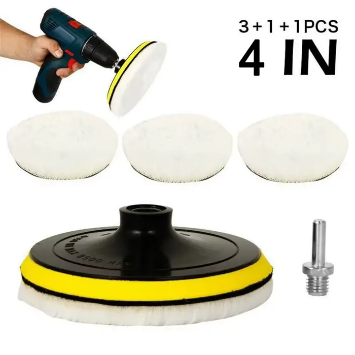 Disques de polissage de 4 pouces pour perceuse électrique