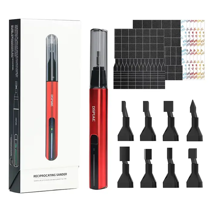 DSPIAE ES-A ponceuse alternative bricolage stylo de meulage électrique modèle en plastique têtes de