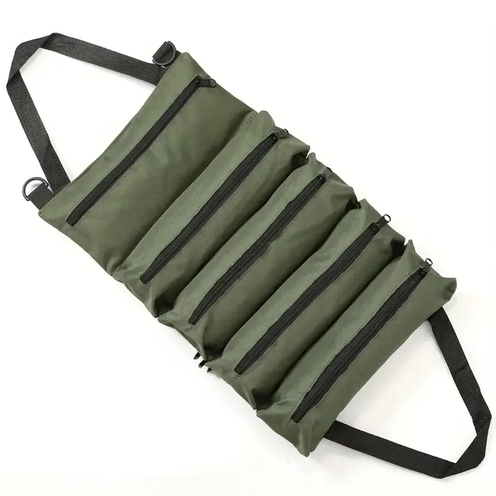 Sac à outils enroulable robuste-organisateur multi-outils en tissu Oxford rangement de garage tout-en-un pour mécaniciens/électriciens/charpentier