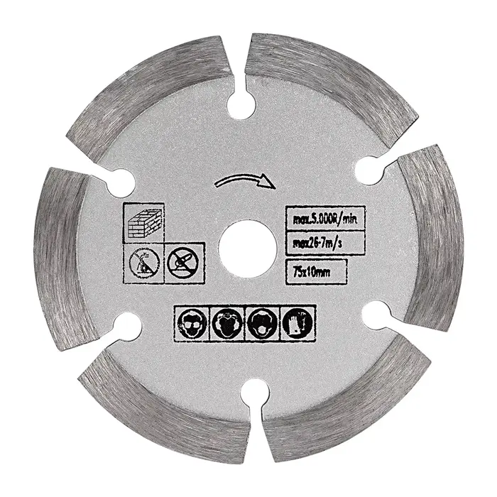 Disque de coupe pour bois, lame de scie circulaire de 76mm, roue coupée de 3 pouces pour meuleuse d'