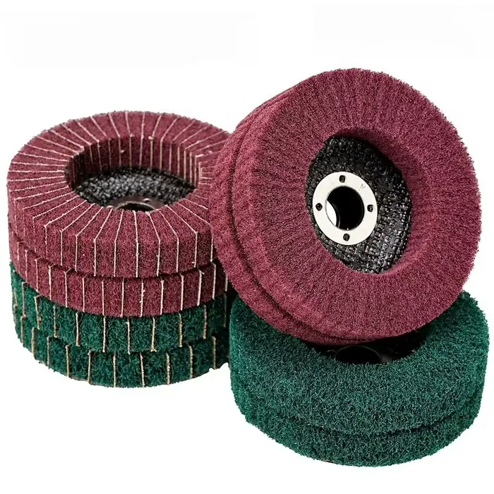Disque de roue de polissage à lamelles Non tissées pour meuleuse d'angle