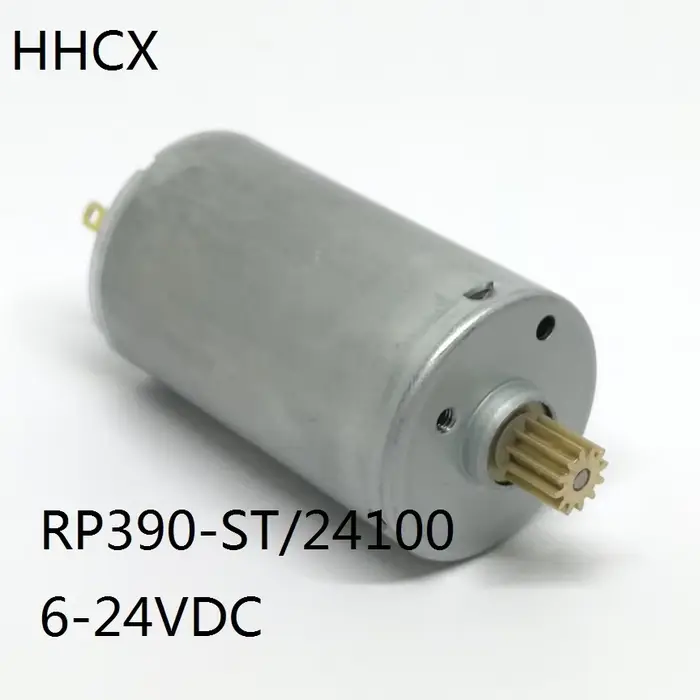RP390-ST DC Micro Moteur Micro 390 avec pansement de cuivre à 12 dents 6-24VDC 18900RPM pour balayag