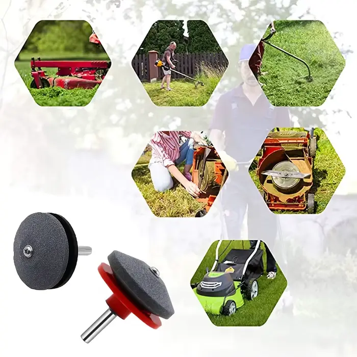 Affûtage simplifié : Affûteur électrique pour tondeuse à gazon avec tête de meulage résistante à l'usure et ponceuse à pierre à aiguiser