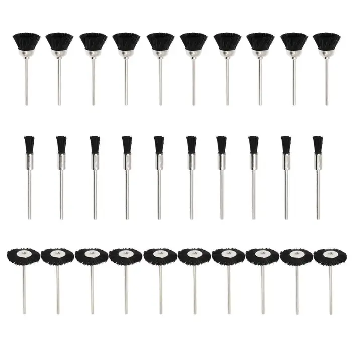 Ensemble de brosses métalliques en Nylon souple