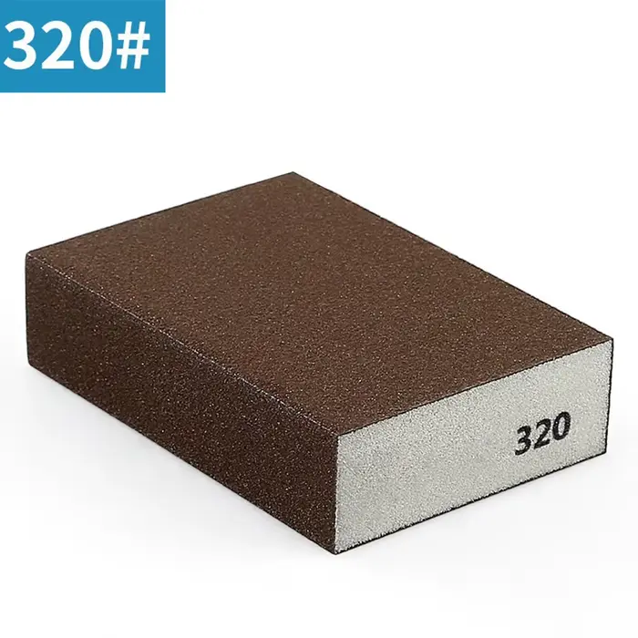 Blocs d'éponge de ponçage grain 60 80 100 120 180 240 320, éponge de meulage murale, bloc de sable, 