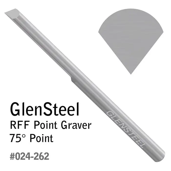 Graveur à pointe GRS GlenSteel RFF 30 ° -120 ° Outil de gravure