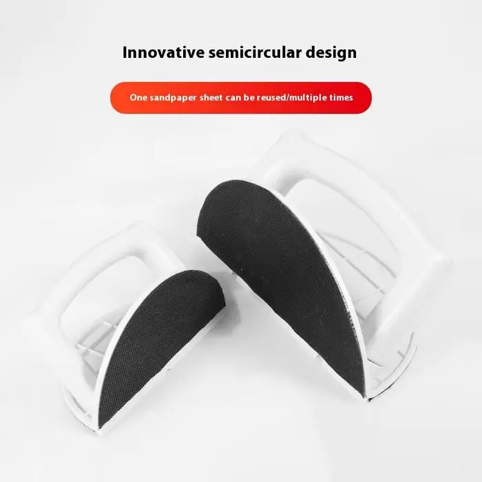Nouvel ensemble de ponceuses d'angle en plastique ergonomiques portatives pour projets de bricolage en menuiserie