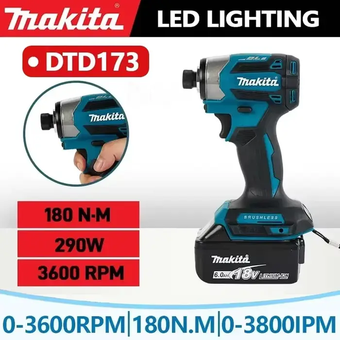 Makita DTD173 – tournevis à percussion sans fil