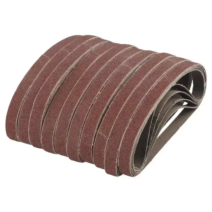 10 pièces de bandes abrasives pour ponceuse à bande, 330 mm x 10 mm, accessoires et pièces d'outils