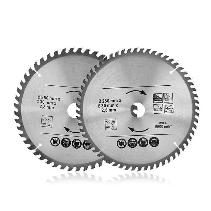 Disque de coupe circulaire 10 pouces 250mm, lame de scie pour bois, plastique, métal, outils de coup