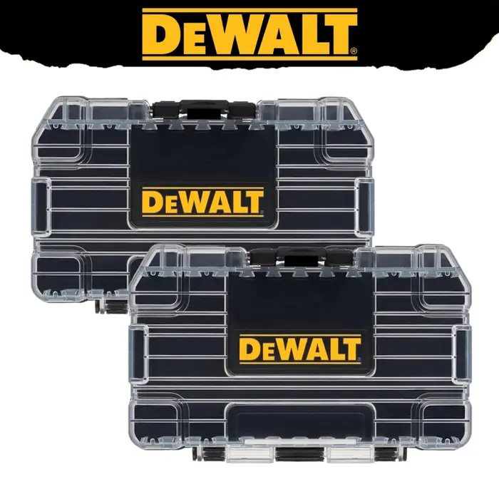 DEWALT TSTAK noir boîtier moyen Mini outil de rangement en plastique Portable Durable boîte à outils 148*85*40MM