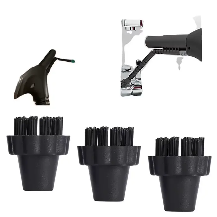 Kit de brosses à poils en nylon pour nettoyeurs vapeur Vaporetto – Ensemble de 3/6 pièces