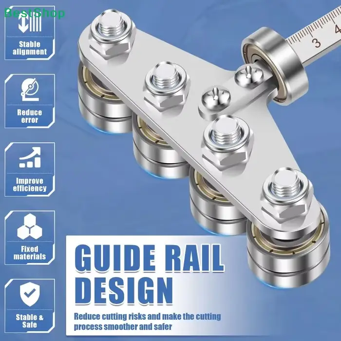 ♣ Guide de coupe circulaire avec roulement à billes