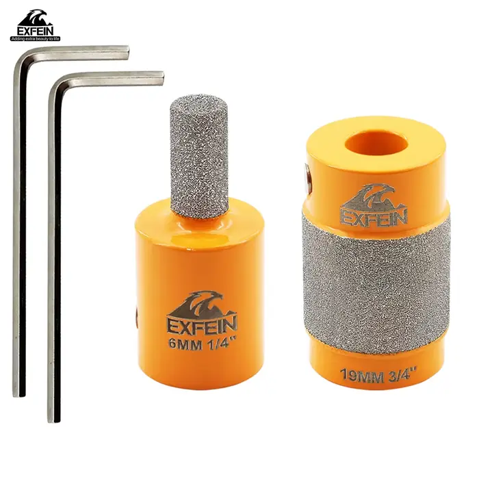 Kit d'embouts de meulage diamantés pour verre