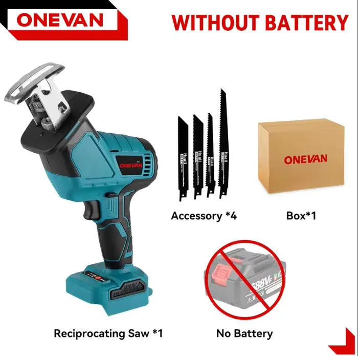 ONEVAN 3600W scie alternative électrique sans brosse batterie tronçonneuse Variable métal bois outil