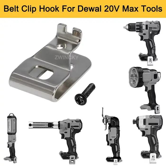 Clip de ceinture pour perceuse-visseuse Dewalt 20V N268241 N169778 DCD980 N086039 DCD985 – Accessoire pour outil électrique