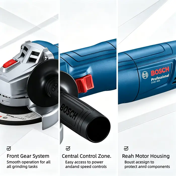 Meuleuse d'angle BOSCH GWS 800 | 800W 12000RPM | Disque de 100 mm | Pour la découpe et le meulage du métal/du pierre