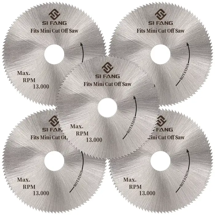 Mini lame de scie circulaire 50mm HSS, disques de roue en acier rapide, ouverture de 10mm pour bois,