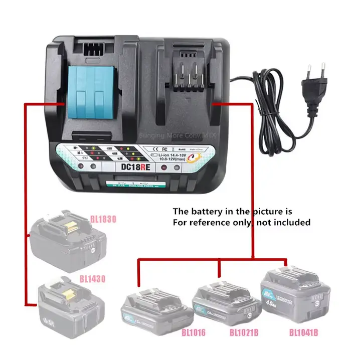 Chargeur de batterie Li-ion pour outils Makita 18V 14.4V 10.8V 12V