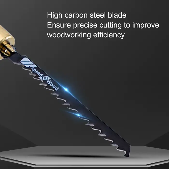 Kit de scie à main, manche en palissandre en forme hexagonale et 5 lames