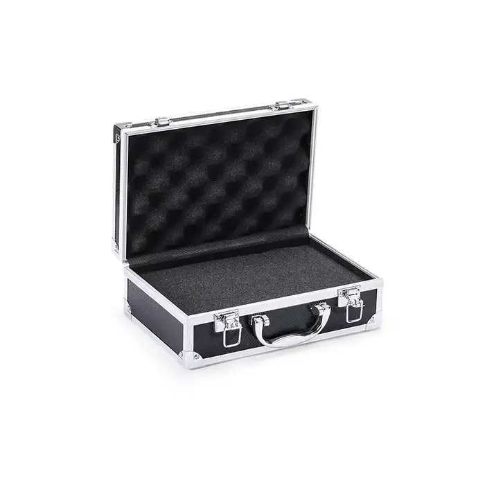 Boîte à outils en aluminium-stockage portable et polyvalent pour outils, instruments, matériel de pê