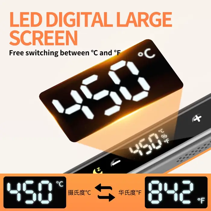Kit de fer à souder électrique numérique USB multifonctionnel intelligent 180-450 ℃ Fer