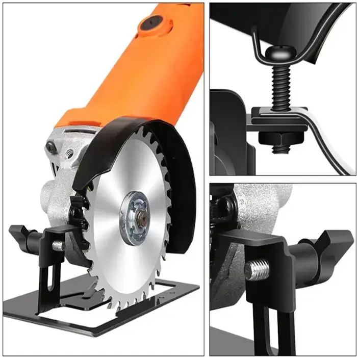 Couvercle de protection de sécurité pour meuleuse d'angle de 4 pouces, couvercles de sécurité + support de Base pour meuleuse d'angle, ensemble de supports pour outils de bricolage du bois