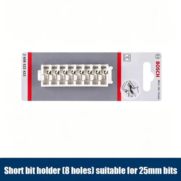 BOSCH Original Pick&Click – support pour tournevis et embouts de perçage, boîte de rangement multifo