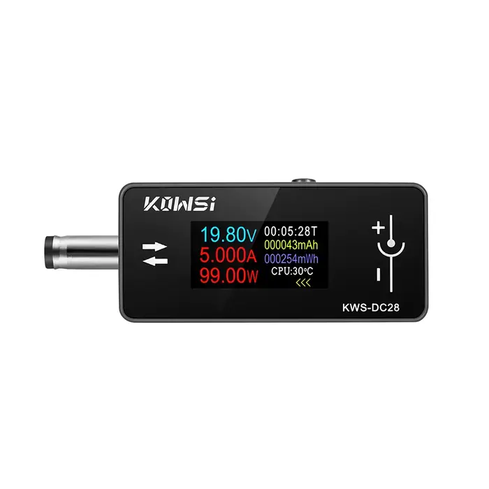 DC28 0.96 pouces TFT HD affichage numérique voltmètre cc compteur de puissance téléphone portable testeur de charge